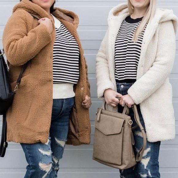 Silver Icing Vero Moda Paddington Teddy jacket - Picture 2 of 3